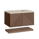 James Martin Marcello 36" Floating Single Bathroom Vanity, Chestnut
