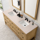 James Martin Breckenridge 72" Double Bathroom Vanity, Light Natural Oak
