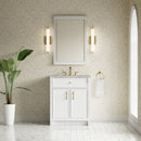 James Martin Bellshire 30" Single Bathroom Vanity, Bright White