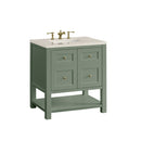 James Martin Breckenridge 30" Single Bathroom Vanity, Smokey Celadon