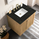 James Martin Laurent 30" Dual Mount Single Bathroom Vanity, Light Natural Oak