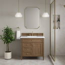 James Martin Brittany 36" Single Bathroom Vanity, Pecan