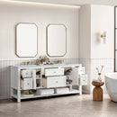 James Martin Breckenridge 72" Double Bathroom Vanity, Bright White