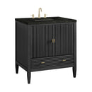 James Martin Myrrin 30" Single Bathroom Vanity, Carbon Oak