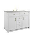 James Martin Bellshire 48" Single Bathroom Vanity, Bright White