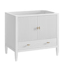 James Martin Myrrin 36" Single Bathroom Vanity, Bright White