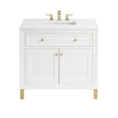James Martin Chicago 36" Single Bathroom Vanity, Glossy White