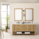 James Martin Breckenridge 72" Double Bathroom Vanity, Light Natural Oak