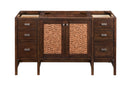James Martin Addison 60" Single Bathroom Vanity, Mid-Century Acacia