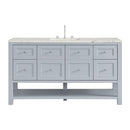 James Martin Breckenridge 60" Single Bathroom Vanity, Serenity Blue