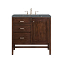 James Martin Addison 36" Single Bathroom Vanity, Mid-Century Acacia