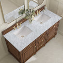 James Martin Lorelai 60" Double Bathroom Vanity, Mid-Century Walnut