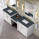 James Martin Bellshire 96" Double Bathroom Vanity, Bright White