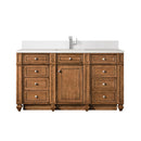 James Martin Bristol 60" Single Bathroom Vanity, Saddle Brown