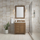 James Martin Bristol 30" Single Bathroom Vanity, Saddle Brown