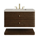 James Martin Allamari 36" Floating Single Bathroom Vanity, Sable