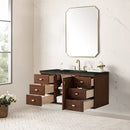 James Martin Amberly 48" Dual Mount Single Bathroom Vanity, Mid-Century Walnut