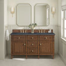 James Martin Lorelai 60" Double Bathroom Vanity, Mid-Century Walnut