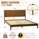 Haven Solid Wood Bed Frame