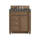 James Martin Bristol 30" Single Bathroom Vanity, Saddle Brown