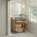 James Martin Lorelai 36" Single Bathroom Vanity, Light Natural Oak