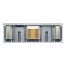 James Martin Breckenridge 72" Double Bathroom Vanity, Serenity Blue
