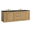 James Martin Laurent 72" Dual Mount Double Bathroom Vanity, Light Natural Oak