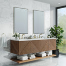 James Martin Marcello 72" Floating Double Bathroom Vanity, Chestnut
