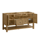 James Martin Breckenridge 60" Double Bathroom Vanity, Light Natural Oak