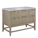 James Martin Emmeline 48" Single Bathroom Vanity, Pebble Oak