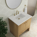 James Martin Hudson 30" Single Bathroom Vanity, Light Natural Oak
