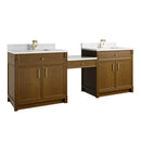 James Martin Bellshire 96" Single Bathroom Vanity, Honey Oak