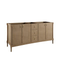 James Martin Kinnsden 72" Double Bathroom Vanity, Weathered Oak