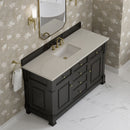 James Martin Brookfield 60" Single Bathroom Vanity, Black Onyx