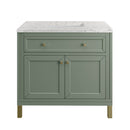 James Martin Chicago 36" Single Bathroom Vanity, Smokey Celadon