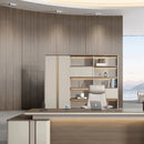 Fairen · Office Shelves w/ Lighting & Storage