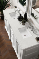 James Martin De Soto 72" Double Bathroom Vanity, Bright White