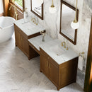 James Martin Bellshire 96" Double Bathroom Vanity, Honey Oak