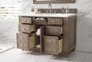 James Martin Bristol 48" Single Bathroom Vanity, Whitewashed Walnut