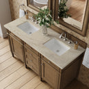 James Martin Brittany 60" Double Bathroom Vanity, Saddle Brown