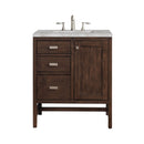 James Martin Addison 30" Single Bathroom Vanity, Mid-Century Acacia