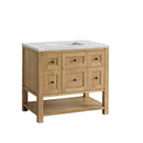 James Martin Breckenridge 36" Single Bathroom Vanity, Light Natural Oak