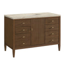 James Martin Myrrin 48" Single Bathroom Vanity, Mid-Century Walnut