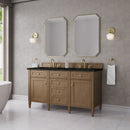 James Martin Brittany 60" Double Bathroom Vanity, Pecan
