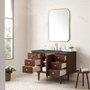 James Martin Amberly 48" Dual Mount Single Bathroom Vanity, Mid-Century Walnut